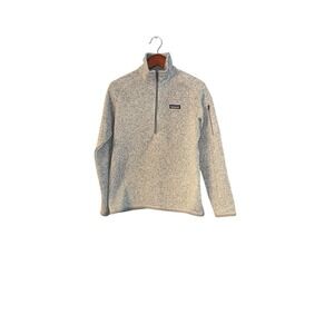 Patagonia Better Sweater Jacket Womens Medium Gray 1/4-Zip Long Sleeve Fleece